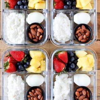 DIY Breakfast Protein Box - Easy Meal Prep Healthy Meal Prep Ideas, Korean Dessert, Croissant Sandwich, Meal Prep Ideas, Breakfast Meal, Diet Vegetarian, Breakfast Meal Prep, Lunch Meal Prep, Diet Keto