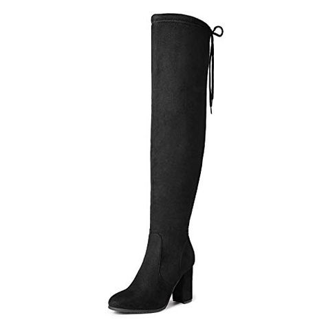 Karee Russell's Amazon Page Thigh High Boots Plus Size, Boots Plus Size, Embossed Boots, Leather Over The Knee Boots, Ellie Shoes, Fall Trend, Knee High Heels, Amal Clooney, High Heel Boots Knee