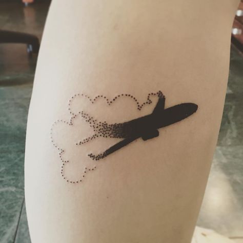 “A little airplane in the clouds, thanks Ashley! #bodyelectrictattoo #airplanetattoo” Body Electric Tattoo, Aviation Tattoo, Plane Tattoo, Airplane Tattoos, Back Of Shoulder Tattoo, Design Tattoo, Friend Tattoos, Star Tattoos, Little Tattoos