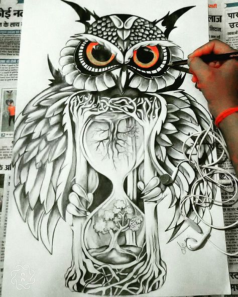 Low Rider Drawings, Drawings Of Owls, Tattoo Man, Bike Tattoos, Wicked Tattoos, Owl Tattoo Design, Owls Drawing, Trust No One, Custom Tattoo Design