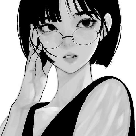 Anime W, 얼굴 그리기, Anime Expressions, Gothic Anime, Anime Monochrome, Digital Art Anime, Anime Drawings Tutorials, Cute Profile Pictures, Girls Cartoon Art