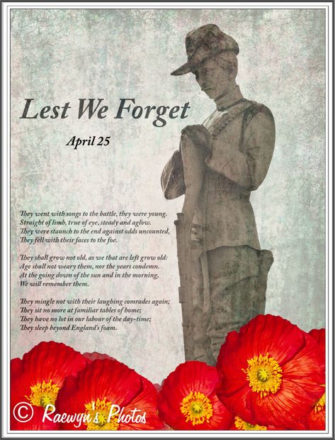 ANZAC - Lest We Forget (1 of 1) Lest We Forget Anzac, Memorial Day Quotes, Australian Curriculum, Australia Day, Anzac Day, Lest We Forget, Remembrance Day, Print Inspiration, Good Cause