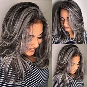 Winter Highlights For Blondes, Highlights For Blondes, Winter Highlights, Natural Waves Hair, Blonde Layers, Black Highlights, Grey Wig, Natural Gray Hair, Hair Replacement