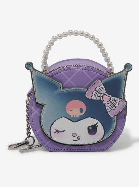 Her Universe Kuromi Dress-Up Bead Coin Purse, Kuromi Dress, Kuromi Purple, Pastel Backpack, Pastel Skull, Loungefly Hello Kitty, Cute Coin Purse, Hello Kitty Accessories, Her Universe, Sanrio Kuromi