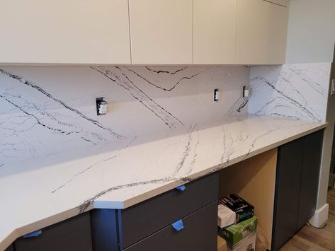 White Black Quartz Countertop, Cambria Portrush Countertops, Small Baths, Countertops And Backsplash, Cambria Quartz Countertops, Quartz Backsplash, Countertop Backsplash, Cambria Quartz, Life Dreams