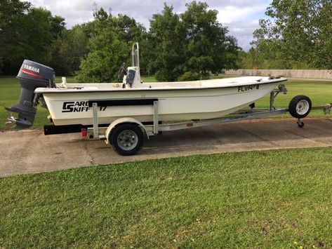 Carolina Skiff, Catamaran For Sale, Family Fishing, Yatch Boat, Aluminum Trailer, Flats Boat, Used Boat For Sale, Trolling Motor, Tire Size