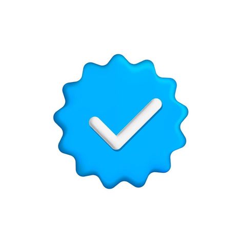 3d vector realistic render ui element approved blue round circle sparkle star shape tick check mark, complete, ok icon design Facebook Verified Logo, Verified Logo, Wallpaper Blur, 3d Circle, Realistic Render, Graphics Resources, Blue Tick, Paint Splash Background, Iphone Wallpaper Blur