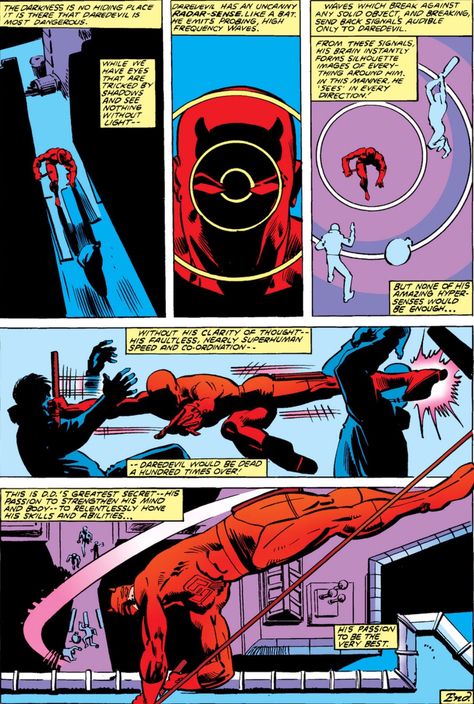 Daredevil’s radar sense Frank Miller Comics, Daredevil Comic, Daredevil Matt Murdock, Marvel Daredevil, Bruce Timm, Luke Cage, Frank Miller, Comic Relief, Thundercats