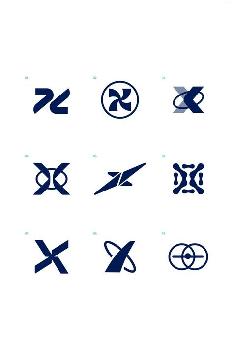 9 logo concepts for an airline data collecting service. Portal Logo, Minimal Logos Inspiration, Logo Exploration, Drone Logo, X Letter, Airlines Branding, Design Exploration, X Logo, Energy Logo