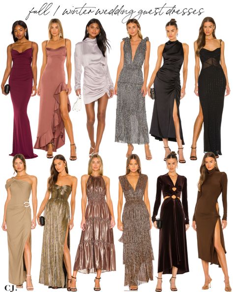 Winter Cocktail Wedding Dress Guest, Wedding Guest Dress 2022 Fall, Guest Dress For Winter Wedding, Wedding Guest Dresses Winter 2022, Fall/winter Wedding Guest Dress, New Years Eve Wedding Guest Outfit, Cocktail Attire Wedding Guest Winter, Winter Wedding Guests Outfits, Winery Wedding Outfit Guest Fall