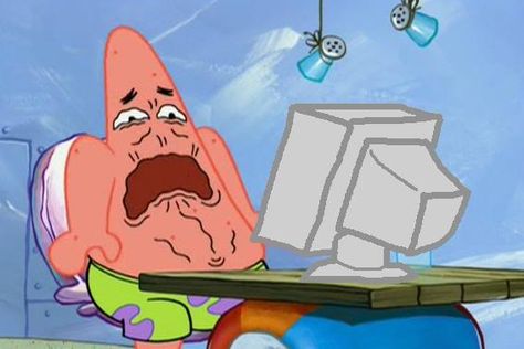 patrick star looking at a computer while being disgusted Funny Spongebob Memes, Spongebob Funny, Spongebob Memes, Memes Anime, 웃긴 사��진, Memes Humor, E Card, Really Funny Memes, Funny Posts