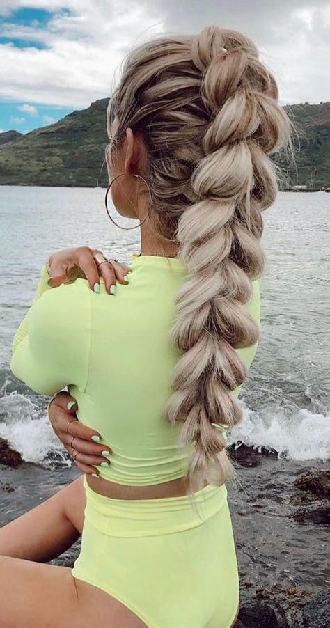 Hairstyles For Working Out, Current Hair Trends, Hottest Hairstyles, Make Hair Grow, Gym Hairstyles, Workout Hairstyles, Cute Braided Hairstyles, Boring Hair, Braids With Curls