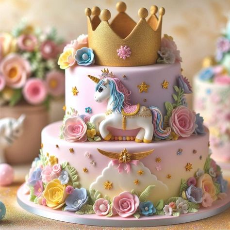 6th Birthday Cake, Rodjendanske Torte, Cake Unicorn, 6th Birthday Cakes, Unicorn Birthday Cake, Unicorn Cake, Lily Rose, Unicorn Birthday, 6th Birthday