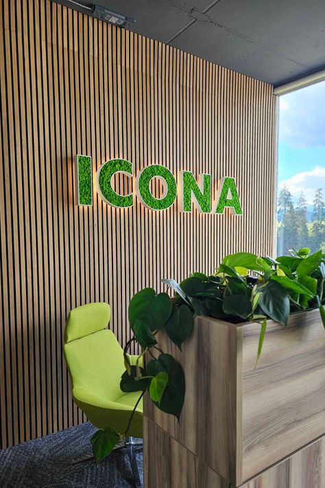 A logo is a key element of your visual identity. Adding your custom-built logo to your space creates a memorable branding of your organization's space! Moss Grass, Moss Plant, Plant Benefits, Golden Pothos, Wall Logo, Moss Wall Art, Wall Of Fame, Preserved Moss, Moss Wall