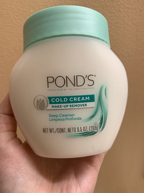 Pond’s cold cream make-up remover Ponds Cold Cream, Cream Aesthetic, Cold Cream, Make Up Remover, Ponds, Makeup Remover, Body Care, Shampoo Bottle, Nail Polish