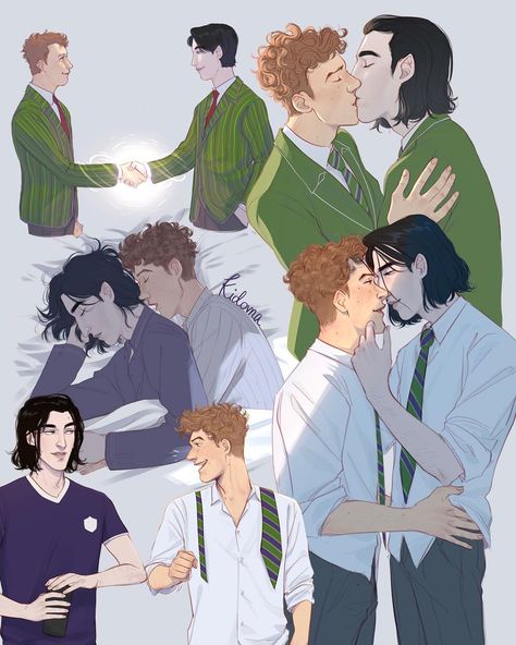 Snowbaz Fan Art, Baz X Simon Fan Art, Simon And Baz, Simon Baz, Any Way The Wind Blows, Inspiring Drawings, Carry On Book, Simon Snow, Bad Buddy