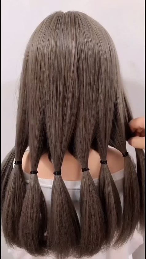 Brunette Medium, Hair Dressing, Hair Braid Videos, Front Hair Styles, Hair Tutorials For Medium Hair, Hairdo For Long Hair, Easy Hairstyles For Long Hair, Braids For Long Hair, Braids For Short Hair