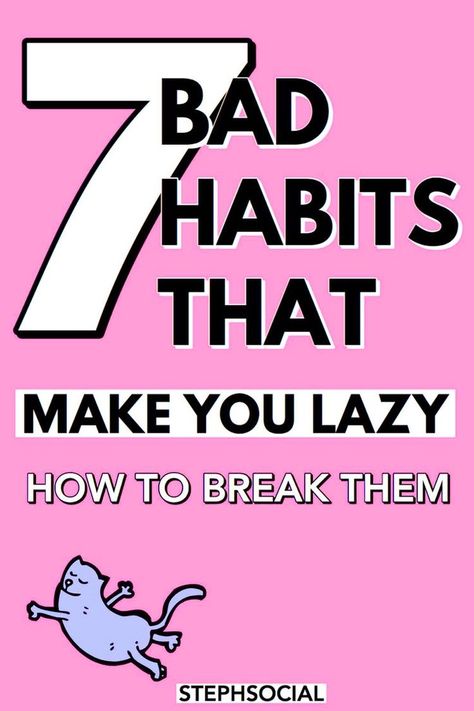 Being Productive Quotes, How To Be A Better Person, Stop Laziness, Productive Journal, Procrastination Tips, Overcome Laziness, Things To Stop Doing, How To Overcome Laziness, Productivity Motivation