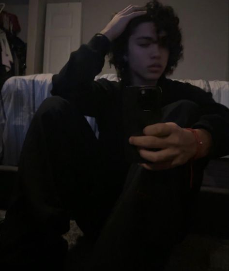 Ethan Garcia, Long Curly Hair Men, Hello Kitty Videos, Boys With Curly Hair, Boy Face, Types Of Guys, Face Sketch, Emo Guys