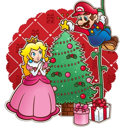 Christmas Princess Peach, Mario Odessey, Geek Christmas Ornaments, Nintendo Christmas, Peach Christmas, Nerdy Christmas, Super Princess Peach, Mario And Princess Peach, Super Princess