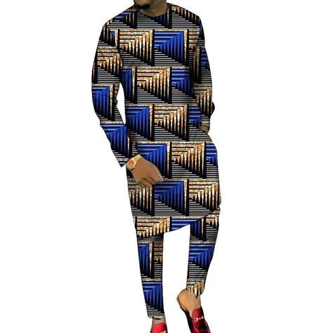 Dashiki Print Men's Long Shirts+Trousers Custom Made Pant Sets Ankara Fashion Male Groom Suits Plus Size African Party Clothes _ - AliExpress Mobile African Attire For Men Ankara Mens Fashion, African Attire For Men Ankara, Male Ankara Styles Mens Fashion, Girls Ripped Jeans, Groom Suits, Party Outfit Men, Black Men Fashion Urban, African Attire For Men, Ankara Fashion