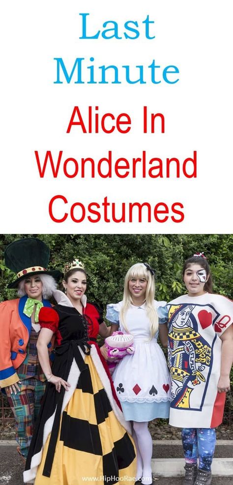 Last Minute Alice In Wonderland Costume and Party Ideas that will be EASY to replicate and you will love to do #costumes #aliceinwonderlandparty #aliceinwonderland Wonderland Costume Ideas, Alice In Wonderland Costume Ideas, Alice In Wonderland Costumes, Last Minute Kostüm, Halloween Alice In Wonderland, Alice In Wonderland Diy, Alice In Wonderland Decorations, Alice Costume, Sophia Lee