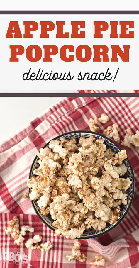 Fall Flavored Popcorn, Apple Pie Popcorn, Flavoured Popcorn Recipes, Whirley Pop Recipes, Pink Popcorn Recipe, Low Calorie Popcorn, Fall Popcorn, Parmesan Popcorn, Apple Pie Pops