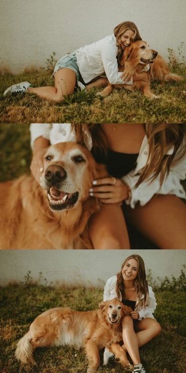 Pose With Your Dog, Professional Pics With Dogs, Elderly Dog Photoshoot, Pictures To Take With Your Dog, Senior Picture Ideas Dog, Different Photography Styles, Dog Mom Photoshoot Ideas, Dog Senior Pictures, Photoshoot With Dog And Owner