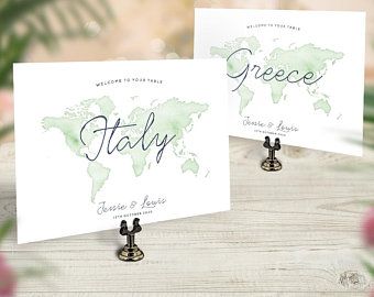 Music Lovers Wedding, Map Table, Wedding Place Names, Wedding Aesthetics, Table Name Cards, Wedding Table Names, Travel Theme Wedding, Travel Theme, Table Names