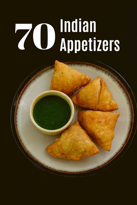 This is the collection of 70 Indian starters or appetizer recipes that are vegetarian and easy to make. This includes soups, tikkas, pakoda, masala papad and bite sized snacks that can be served as a starter or appetizer. Indian Starters Recipes, Quick Starters Recipes, Indian Starters Appetizers, Easy Veg Starters Recipes, Indian Veg Starters Recipes, Party Snacks Indian, Indian Starters Vegetarian, Easy Starters Recipes, Indian Veg Starters