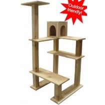 Outdoor Cat Tree, Diy Chat, Wooden Cat Tree, Chat Diy, Diy Cat Tree, Outdoor Cat Enclosure, Cat Towers, Cat Tree Condo, Outdoor Cat