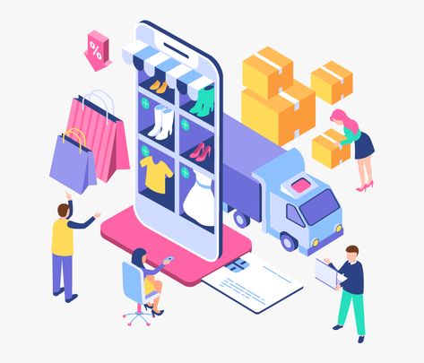 Banner Online, Amazing Websites, Ecommerce Website Development, Medium App, Isometric Illustration, Ecommerce Design, Website Development Company, Ecommerce Site, Web Design Company