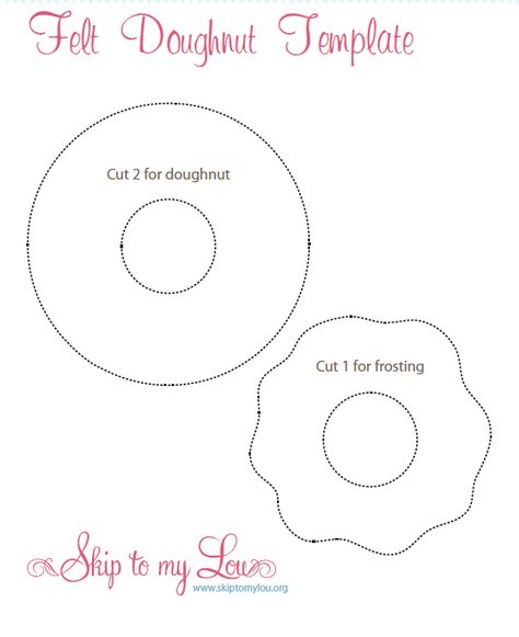 felt donut template Felt Cupcake Pattern Free, Felt Free Pattern Templates, Easter Felt Crafts Free Pattern, Felt Patterns Free Templates, Free Felt Crafts Patterns Templates, Felt Plushie Patterns Free Templates, Diy Felt Food Patterns Free, Felt Food Templates Pattern Free Printable, Felt Food Templates Free