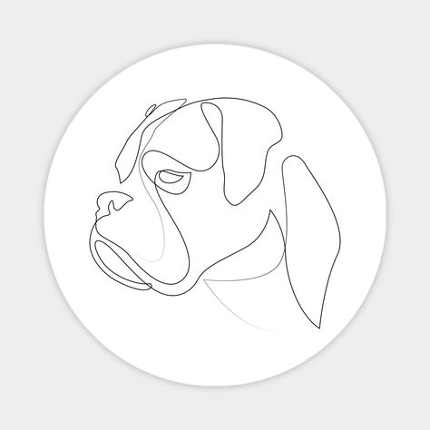 Fine Line Boxer Dog Tattoo, Boxer Dog Tattoo Ideas Simple, Boxer Dog Tattoo Simple, Boxer Outline Tattoo, Boxer Silhouette Tattoo, Boxer Dog Drawing Easy, Boxer Dog Outline Tattoo, Tattoo Nick, Boxer Dog One Line Drawing