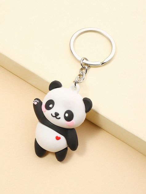 Multicolor  Collar  Zinc Alloy   Embellished   Women Accessories Panda Charm, Handmade Bookmarks Diy, Clay Keychain, Small Business Gifts, Diy Air Dry Clay, Diy Birthday Gifts For Friends, Clay Diy Projects, Cartoon Panda, Polymer Clay Dolls