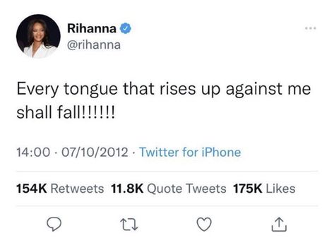 Rihanna Tweet, Rihanna Quotes, Quotes On Twitter, Lifestyle Manifestation, Self Meditation, Acrylic Nails Nude, Comforting Bible Verses, Spoiled Brat, Forehead Kisses