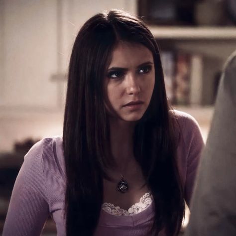 Elena Gilbert Pink Top, Elaina Gilbert, Katherine Pierce, Elena Gilbert, Nina Dobrev, Pink Top, Blackpink Rose, Pink Tops, Vampire Diaries