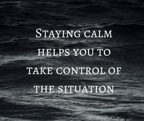 Calming Quotes, Calm And Composed, Staying Calm, Calm Quotes, Stressful Situations, Stay Calm, Be Successful, To Work, Self Love