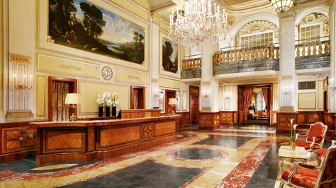 Imperial Impressions Classical Interior Design, Vienna Hotel, Imperial Hotel, Classical Interior, Luxury Collection Hotels, Hotel Interior Design, Palace Hotel, Vienna Austria, Hotel Lobby