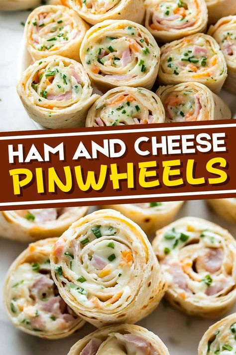 Ham And Cheese Pin Wheels, Ham Cheese Wraps, Ham And Cheese Pinwheels Tortilla, Ham Wraps Recipes, Pinwheels Ham And Cheese, Ham And Cheese Rollups, Pinwheels Recipes, Pinwheel Appetizers Easy, Ham Appetizers