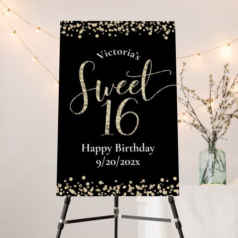 Birthday Welcome Board, Sweet 16 Sign, Happy Sweet 16, Welcome Board, Sweet Sixteen Parties, Things To Do When Bored, Sweet 16 Birthday, Chalkboard Signs, Sweet Sixteen