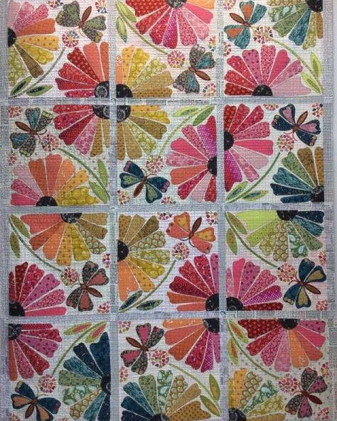 Party Collage, Moose Quilt, French Quilt, Laura Heine, Collage Quilts, Vintage Quilts Patterns, Crazy Quilts Patterns, Kaffe Fassett Quilts, Party Pattern