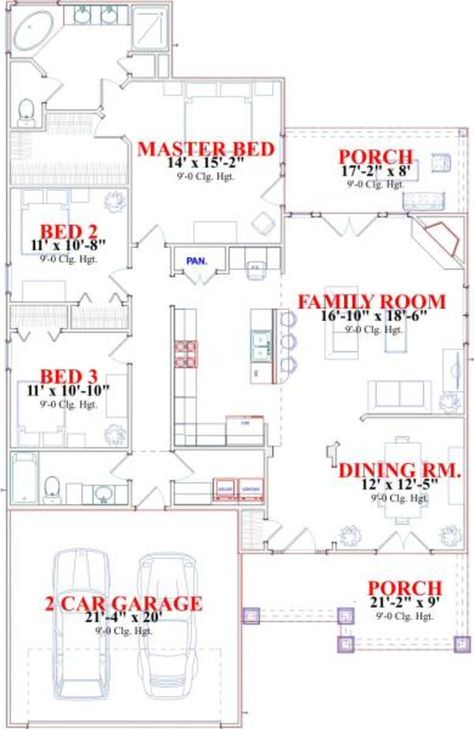 3 Bedroom Bungalow Floor Plans, House Plans South Africa, Add A Room, 3 Bedroom Bungalow, Bungalow Floor Plans, Bungalow Style House Plans, Bungalow Style House, Murphy Bed Plans, 2 Bedroom House Plans