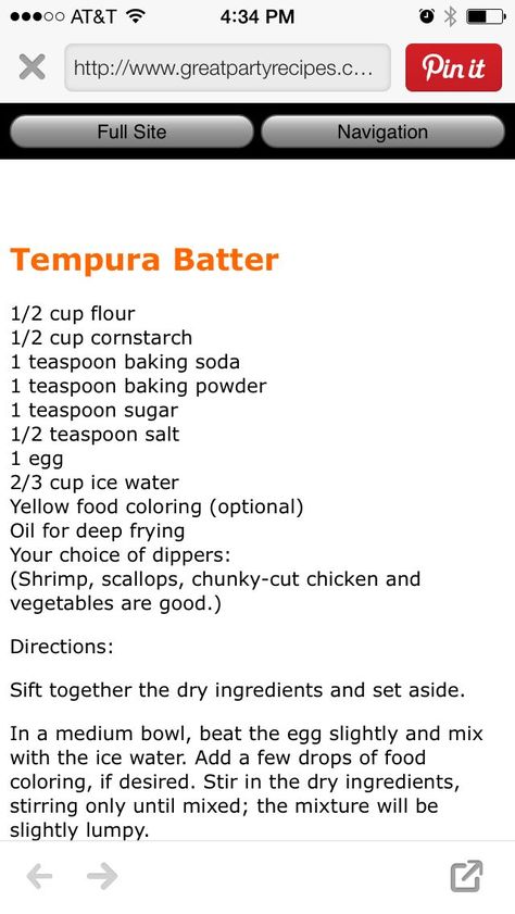 What To Fry In A Deep Fryer, Tempura Batter For Fish, Tempora Batter Recipe, Diy Tempura Batter, How To Make Tempura Batter, Fondue Batter Recipes, Japanese Tempura Batter, Deep Fried Fish Batter Recipes, Batter Recipe Deep Fry