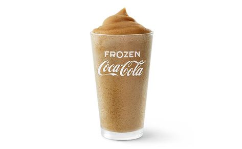 Small Frozen Coca-Cola® Classic | McDonald's Frozen Coke, Frozen Drink, Burger Fries, Burger And Fries, Food Sensitivities, Tasting Menu, Frozen Drinks, Dr Pepper, Slushies