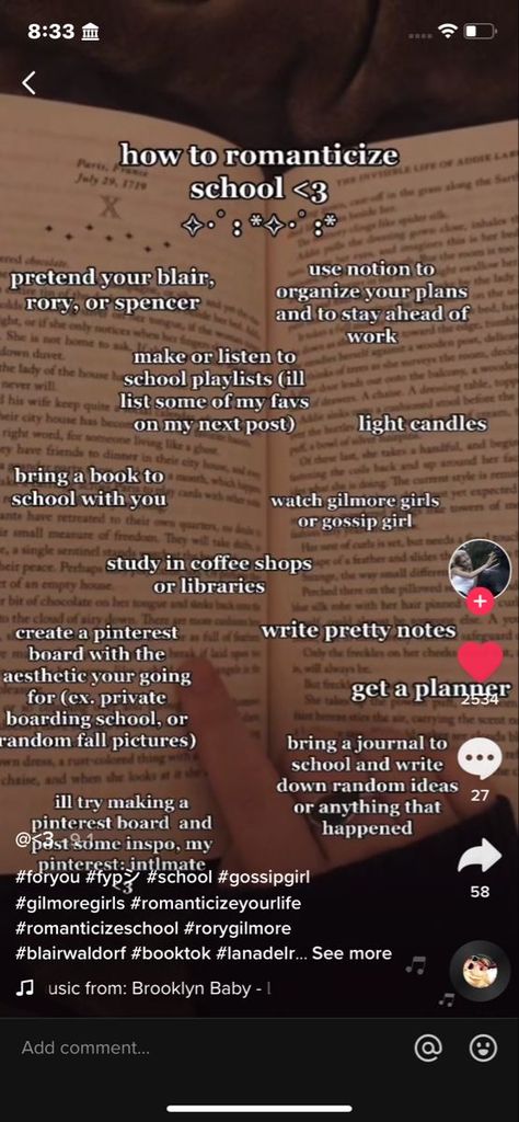 Romantizing School Playlist, How To Romantize Studying, Romantazise Your Life, Romanize School, Romatisicm School, Romantasize Life, How To Romanticize School, School Romanticized, Romanticise Your Life