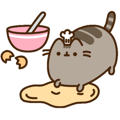 Pusheen Food, Pushing Cat, Discord Decor, Pusheen Gif, Cat Cooking, Pusheen Love, Pusheen Cute, Zodiac Funny, Pusheen Cat