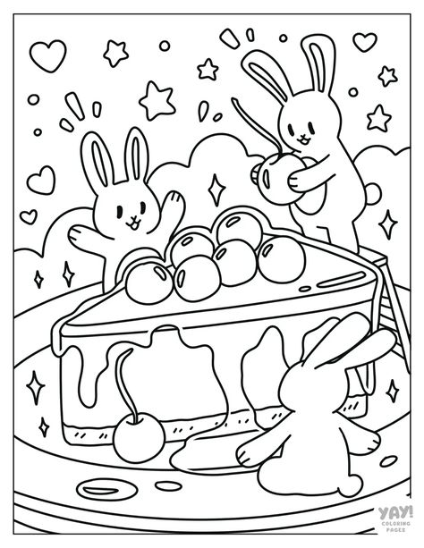 Kawaii Coloring Pages (Free Printables) Yay Coloring Pages, Printable Drawings To Paint, Japanese Coloring Pages, Procreate Kawaii, Strawberry Shortcake Coloring Pages, Kawaii Coloring Pages, Chibi Coloring Pages, Bobbie Goods, Hello Kitty Colouring Pages