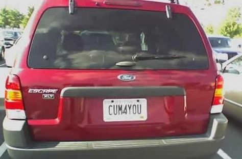 Funny plates Funny Number Plates, Funny License Plates, Car Number Plates, Vanity License Plates, License Plate Art, Car Tags, Number Plates, Plate Number, Vanity Plate