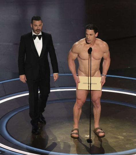 John Cena hits the Oscars stage naked Markiplier Wallpaper, Best Costume Design, Best Costume, Oscar Award, Bradley Cooper, Wwe Wrestlers, Wwe Divas, John Cena, Academy Awards